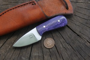 Little Knife, Neck Knife, Stone Handle Knife, Custom Hunting Knives, Rock Handle Knife, Lucas Forge, Lucas Bullington