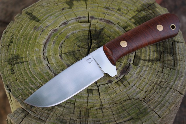 Drop Point Blade, Rosewood, Custom Knife