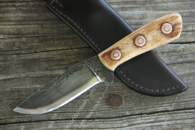 Custom Hunting Knife, Hunting Knife, Custom Knife Lucas Forge, Full Tang Knife, Forged Knife, Hammer Forged Knife, Custom Forged Knife, Forged in Fire