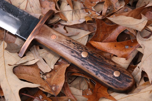 Custom Hunting Knives, Lucas Forge, Elk Antler Knives