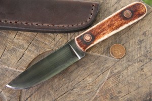 Skinning Knife, Custom Hunting Knife, Lucas Forge Knives, Bone Handled Knife, Traditional Knife, Mountian Man Knife, Custom Knives for Sale, Custom Knives