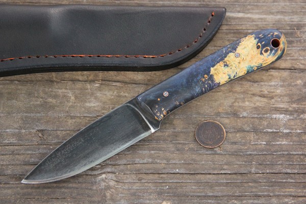 Large Frontier Knife, Frontier Knife, Lucas Forge Knives, CUstom Knives