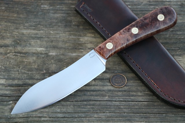 Chef's Knife, Custom Kitchen Knives, Lucas Forge, Custom Kitchen Knife Set, Hunting Knives, Trapping Knives, Skinning Knife, Belt Knife