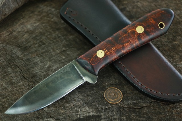 Packer Knife, Belt Knife, Woodsmen Knife, Bushcraft Knife, Lucas Forge, Custom Hunting Knives