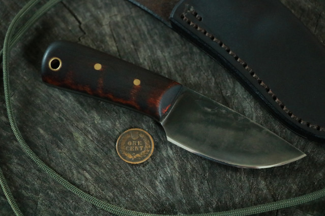 Lucas Forge, Neck Knife, Hand Forged Knives, Small Forged Knife, Custom Hunting Knives