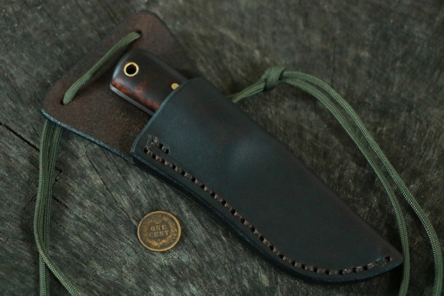 Lucas Forge, Neck Knife, Hand Forged Knives, Small Forged Knife, Custom Hunting Knives