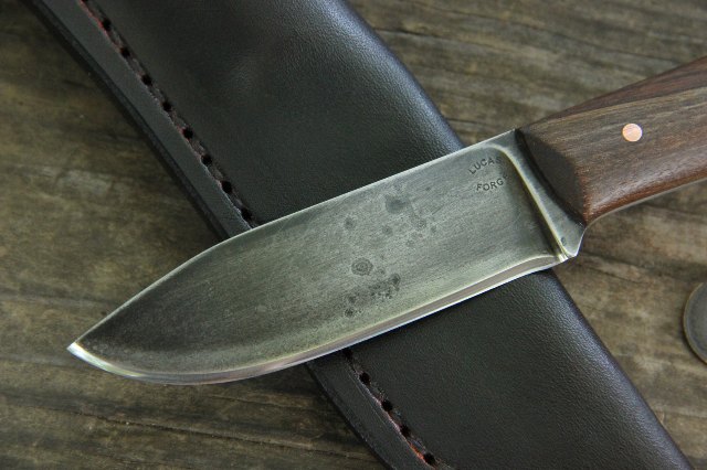 Clip Blade, Bowie Knife, Bowie Blade, Lucas Forge Knives, Custom Hunting Knives, Custom Knives