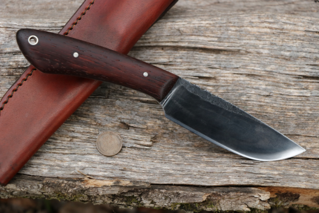 Drifter Knife, Unique Handmade Knives, Hand Forged Knives, Custom Hunting Knife, Lucas Forge, Lucas Knives, USA Knifemakers