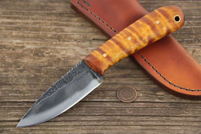 Custom Knives, Hammer Forged Knives, Hand Forged Knives, Custom Handmade Knives, Lucas Forge Knives, Hunting Knives, Belt Knife, Custom Belt Knives