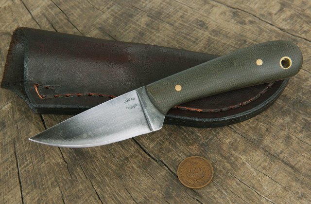 Belt Buddy Knife, Lucas Forge Knives, Custom Knives, Custom Hunting Knives, Small Belt Knife, Small Knife, Knife with blade under 3 inches, Camping Knife, Hiking Knife