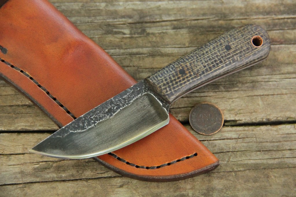 Neck Knife, Custom Hunting Knives, Small Knife, Knife with Blade Under 4 Inches, Neck Knife, Hunting Knife, Lucas Forge