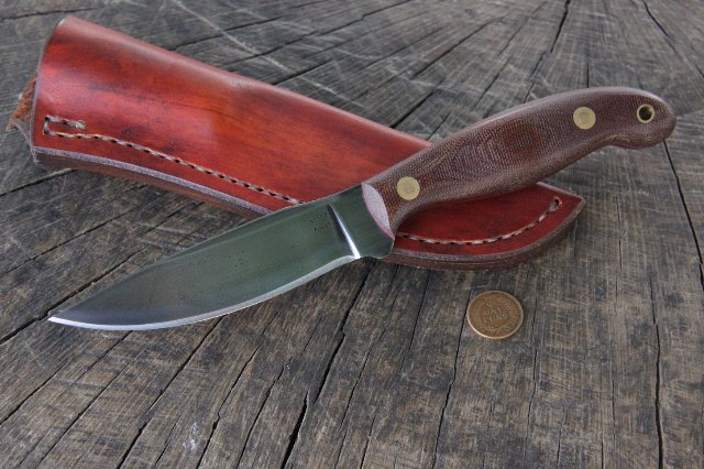 Custom Knife, Custom Hunting Knife, Lucas Forge, Trappers Knife, Skinning Knife