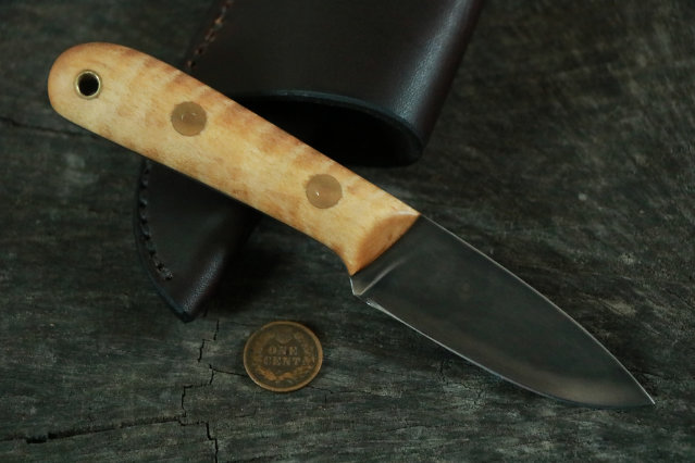 Frontier Knife, Small Hunting Knife, Heirloom Hunting Knife, Lucas Forge, Custom Hunting Knife