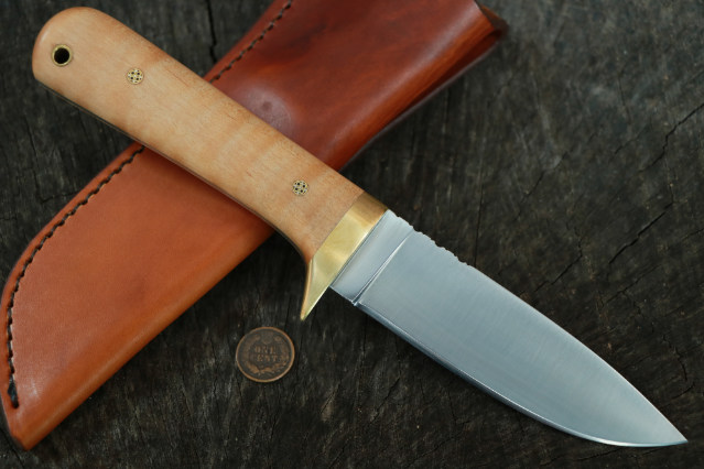 Classic Hunting Knife, Heirloom Hunting Knife, Custom Hunting Knives, Lucas Forge, Classic Hunter, Custom Order Hunting Knives