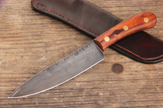 Chef's Knife, Custom Knives, Lucas Forge Knives, Custom Gift Knives, Gift Knives, High Carbon Knives, Camp Kitchen Knife, Camp and Field Knife
