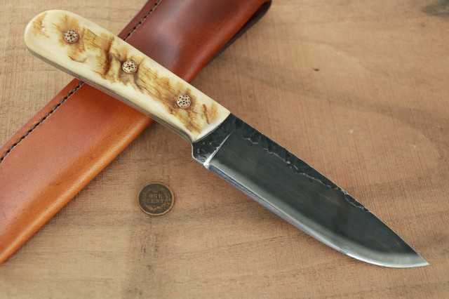 Powder River, Hunter Knife, Custom Hunting Knives, Lucas Forge, Hammer Forged Knives