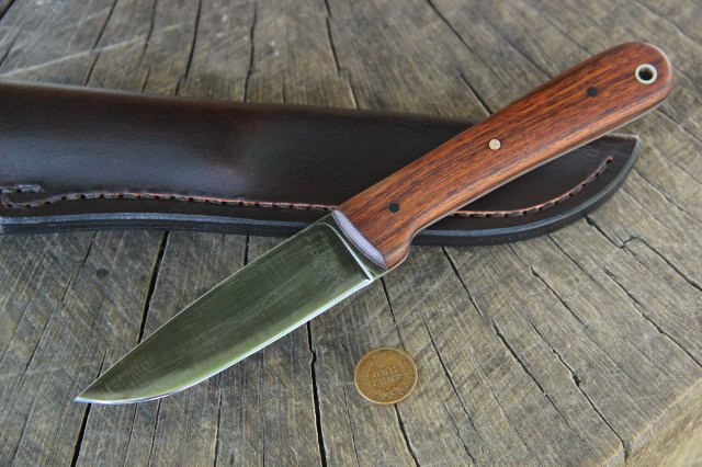 Custom Hunting Knives, Custom Knives, Lucas Forge, Minimalist Hunting Knife, Survival Knife