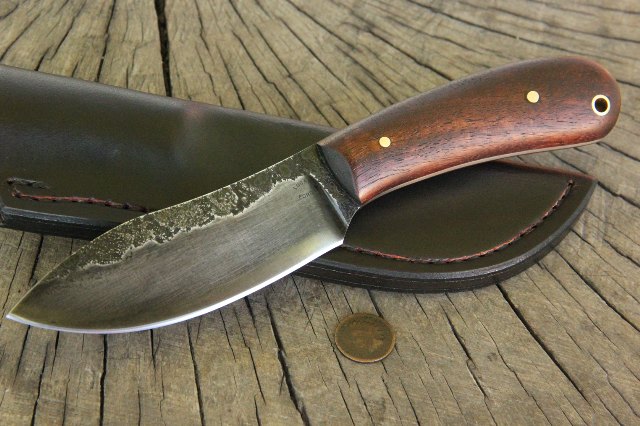 Walnut Forged Belt Knife | Lucas Forge