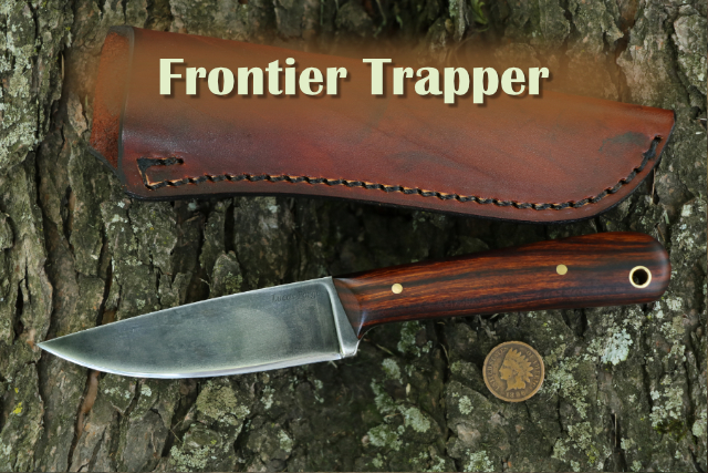 Trapping Knife, Skinning Knife, Lucas Forge, Fixed Blade Skinning Knife, Frontier Knives