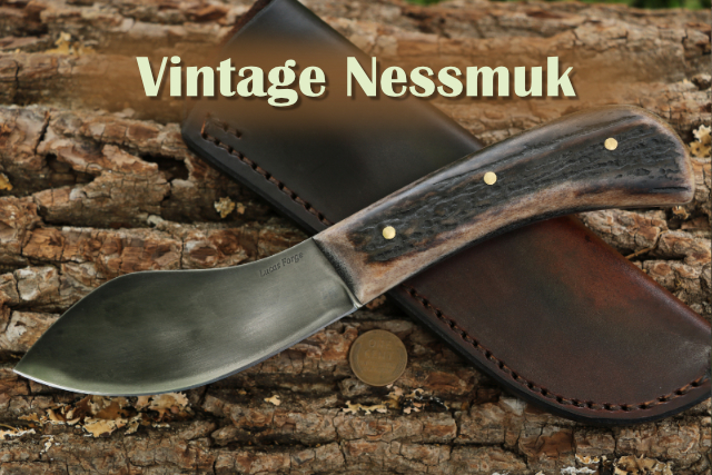 Vintage Nessmuk, Reproduction Nessmuk Knife, Lucas Forge, Camping Knife, Traditional Knife Designs