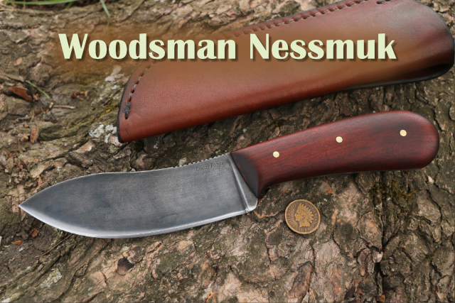 Woodsman Nessmuk, Nessmuk Knife, Lucas Forge, Custom Hunting Knife, Traditional Knife, Camp Knife, Sears Nessmuk