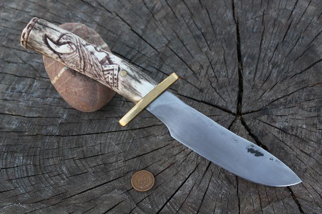 Antler, Survival Knife, Mountian Man Knife 