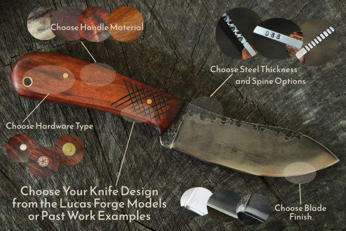 Hunting Knives, How to Order a Lucas Forge Knife, Ordering a Custom Knife, Lucas Forge