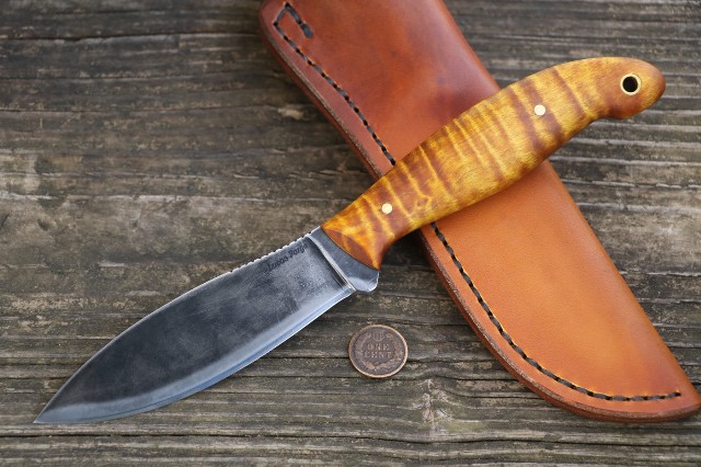 Jack Pine Special Knife, Canada Knife, Canadian Willow Leaf Knife, Lucas Forge, Camp Knife, Outdoor Knife, Field Dressing Knife