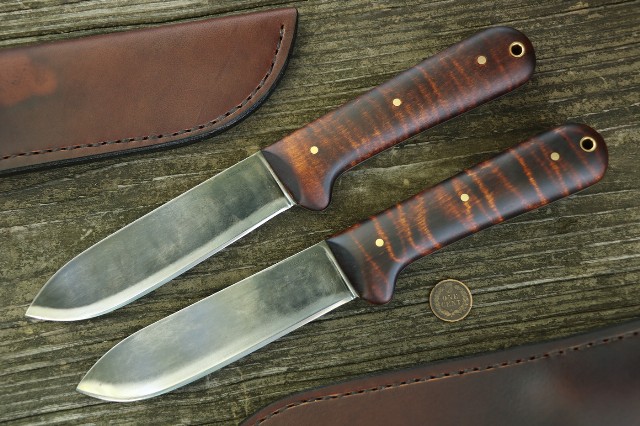 Custom Knife Set, Lucas Forge, Custom Hunting Knives, Kephart, Kephart Knives, Kephart Knife Set
