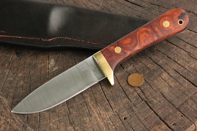 Ironwood Classic Hunter, Hunting Knife, Heirloom Hunting Knife, Lucas Forge Knives, Custom Knives
