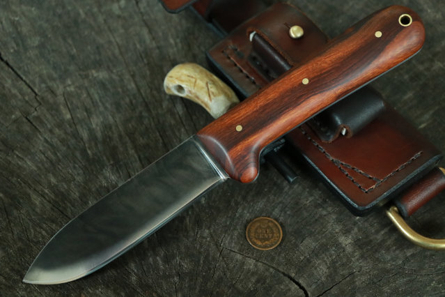 Custom Hunting Knives, Lucas Forge, Bushcraft Knife, Kephart Knife, Classic Hunting Knife