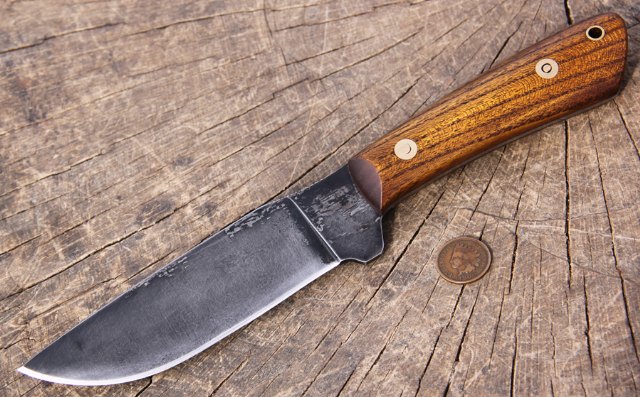 Camp Knife, Custom Hunting Knife, Lucas Forge Knives, Woods Knife, Survival Knife, Camping Knife