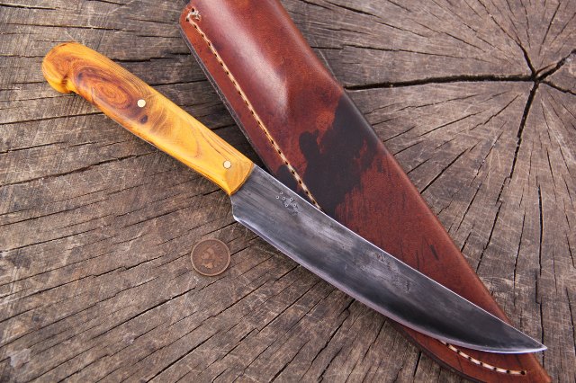 Trade Knife, Custom Hunting Knife, Lucas Forge, Mountian Man Knife, Backwoodsman Knife