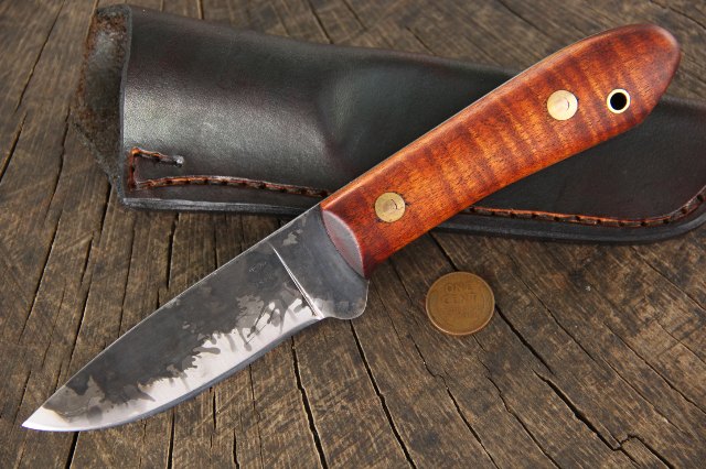 Packer Knife, Lucas Forge Knife, Custom Hunting Knife, Handmade Knife