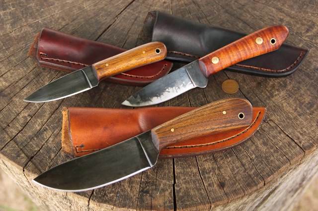 Custom Hunting Knives, Custom Knife, Custom Lucas Forge Knife, Nessmuk, Small Belt Knife, Custom Packing Knife