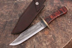 Handmade Bowie Knife, Custom Hunting Knives, Lucas Forge, Lucas Knives, Custom Hunter