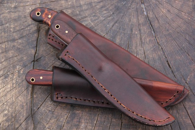 Custom Knives, Lucas Forge, Custom Hunting Knives, Hunting Knives, Custom Leather Work, Leather Sheaths