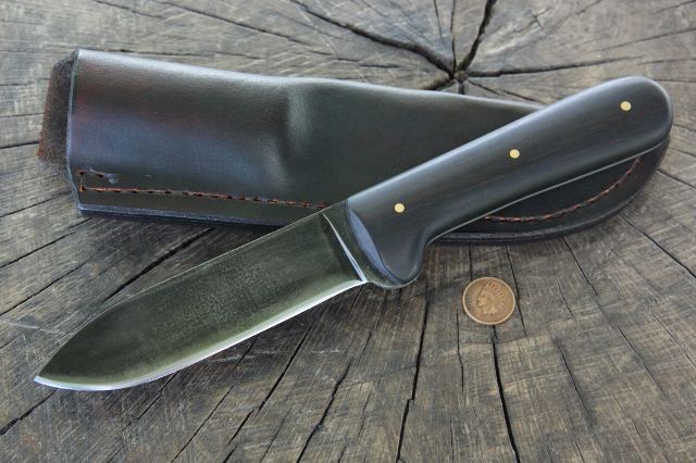Kephart Knife, African Blackwood Knife, Lucas Forge, Custom Hunting Knives, Custom Knives, Collector Knives, Hunting Knife