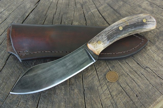 Sears Nessmuk, Nessmuk Knife, Lucas Forge Knives, Custom Hunting Knives, Reproduction Nessmuk Knife, Reproduction Knives, Custom Knives