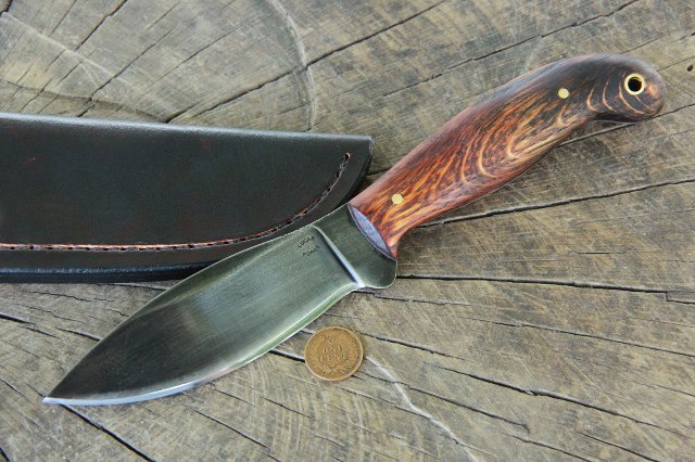 Custom Jack Pine Knife, Lucas Forge, Custom Hunting Knives, Custom Knife for Gift, Mens Gift, Hunting Knife, Belt Knife