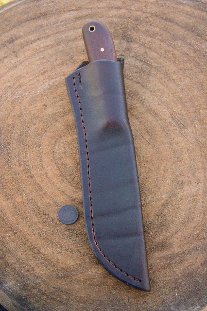 Knife Sheaths, Lucas Forge, Lucas Knives, Leather Belt Sheaths