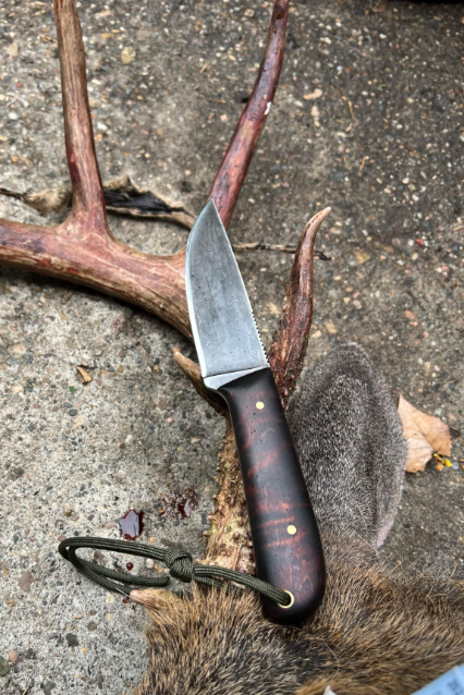 Custom Hunting Knives, Deer Hunting Knife, Lucas Forge, Camping Knife, Custom Forged Knife, Caping Knife