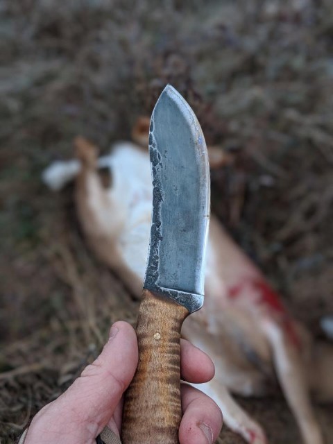 Nessmuk, Lucas Forge Nessmuk, Hunting Knife, Skinning Knife, Camp Knife, Bushcraft Knife, Survival Knife, Deer Hunting Knife