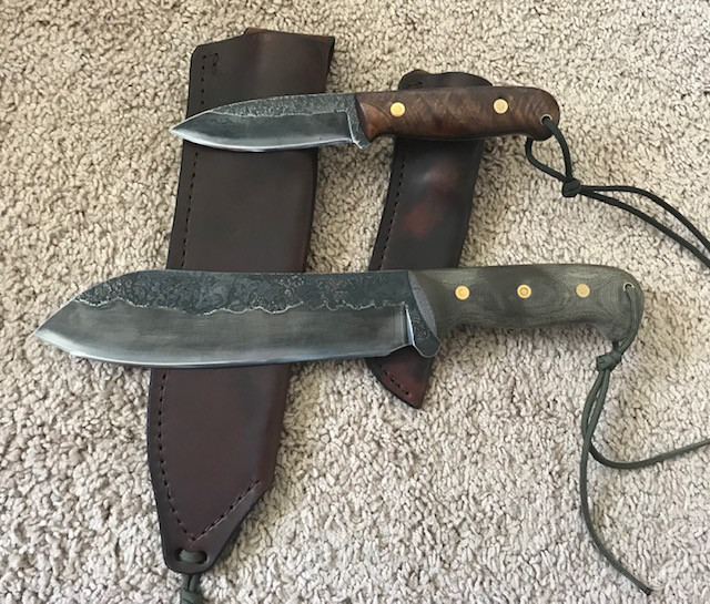 Lucas Forge, Custom Hunting Knife, Lucas Forge Knives, Bush Knives, Camping Knife, Outdoor Knives
