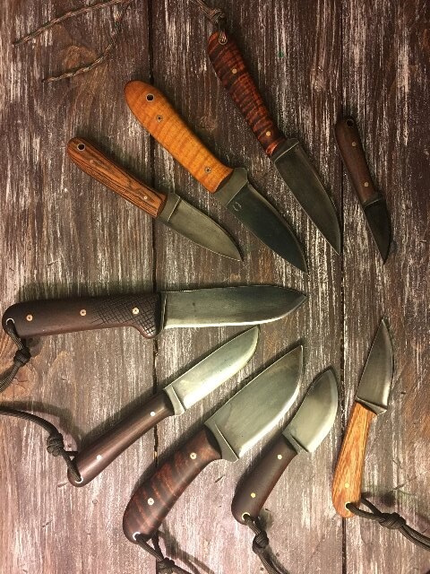 Hunting Knives, Handmade Hunting Knives, Custom Knifemaker, Lucas Forge Knives, Lucas Forge Knife Drawing, Custom Hunting Knife, Lucas Forge Knife Collection