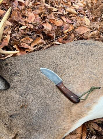 Custom Hunting Knives, Deer Hunting Knife, Lucas Forge, Camping Knife, Custom Forged Knife, Caping Knife