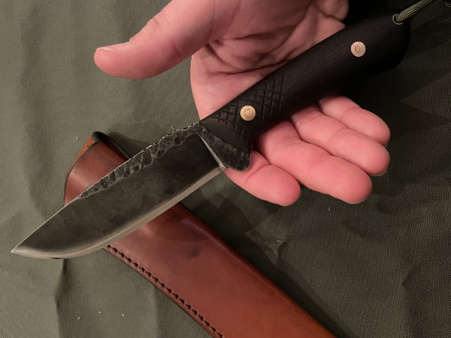 Mini Jaguar, Lucas Forge, Custom Hunting Knives, Handmade Knife