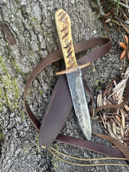 Lucas Forge, Lucas Forge Knives, Custom Hunting Knives, Camping Knives, Lucas Forge Bowie Knife, Forged Bowie, Custom Bowie