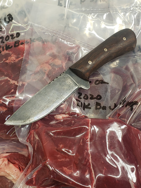 Elk Hunting Knife, Custom Hunting Knives, Lucas Forge