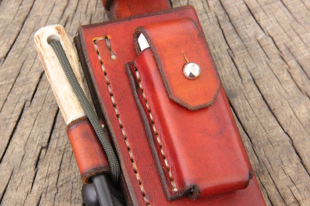 Trekker Sheath, Handmade Leather Sheath, Handmade Knives